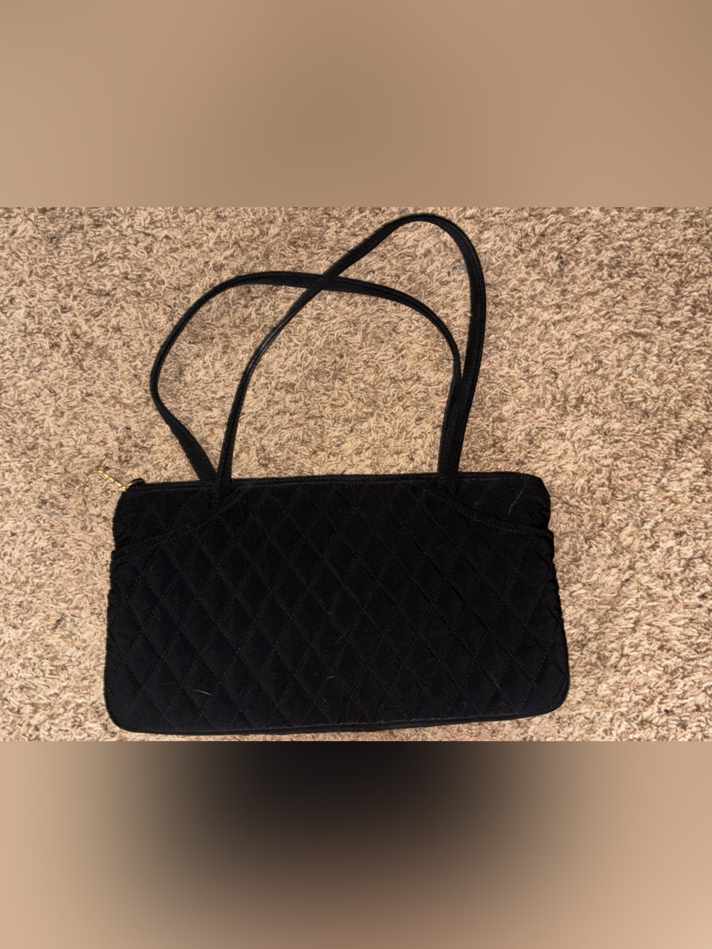 Vera Bradley Classic Quilted Black Tote Bag - Versatile Everyday Carry
